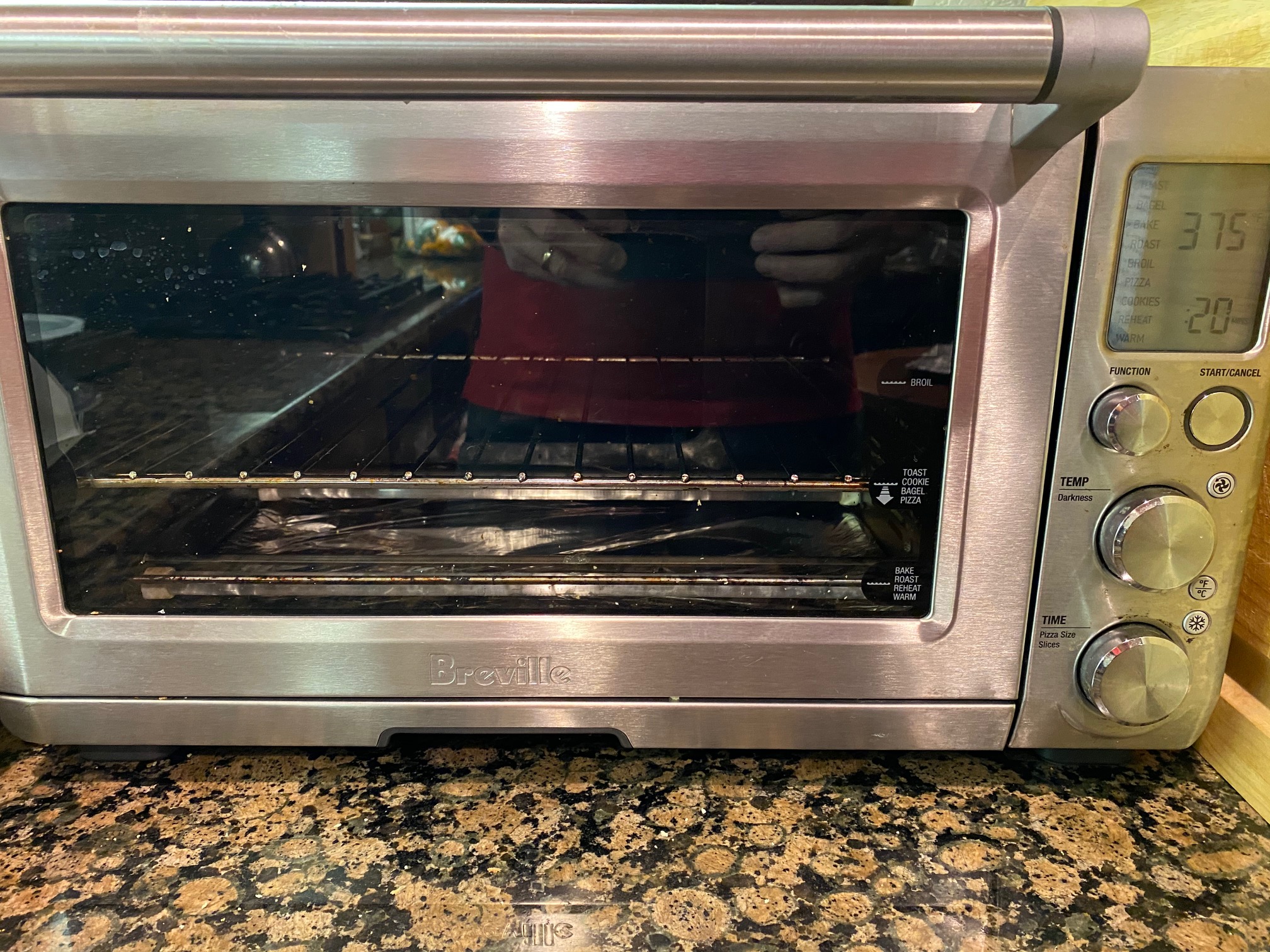Convection oven using 400 degrees for 20 minutes